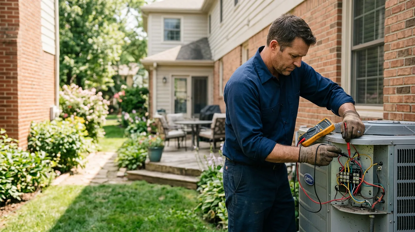 HVAC technician working near Casselton, ND